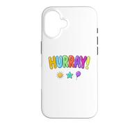 Hourra, Amusant, Joli Design Coque pour iPhone 16