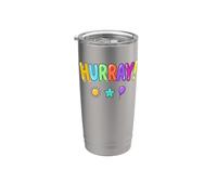 Hourra, amusant, joli design Gobelet isotherme en acier inoxydable double paroi