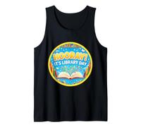 Hourra, C'est la journée des bibliothèques ! Lecture, Amateur de Livres, bibliothécaire Scolaire Débardeur