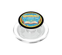 Hourra, C'est la journée des bibliothèques ! Lecture, Amateur de Livres, bibliothécaire Scolaire PopSockets PopGrip pour MagSafe