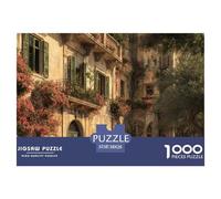 House 1000 Pieces Evening Leisure Jigsaw Charming Street View Town Puzzle, Educational for Kids Adults, Cozy UK Family Time & Brain Training 38x26cm/1000pcs