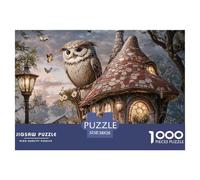 House 1000 Pieces Evening Leisure Jigsaw The Hut at The Feet of The Owl Puzzle, Educational for Kids Adults, Cozy UK Family Time & Brain Training 38x26cm/1000pcs