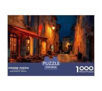 House 1000 Pieces Premium Jigsaw Charming Street View Town Puzzle, Gift for Children Adults, Educational Cognitive Training & British Leisure Game 38x26cm/1000pcs