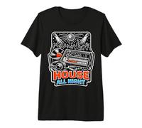 House All Night Beats T-Shirt Haut de Gamme