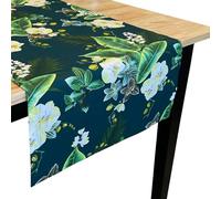 HOUSE ART LIFE Chemin de Table Coton 100%, Décoration Maison et Cuisine, Lavable en Machine, Décoration de Table à Manger, Mariage, Anniversaire, paques, Décor de Vacances et de fête 45 x 125 cm