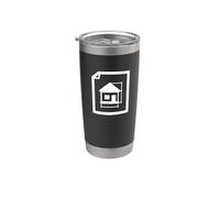 House Blueprint Architecte Gobelet isotherme en acier inoxydable double paroi