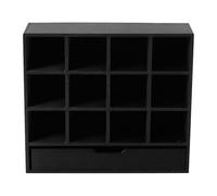 House Bookshelf - PP, 3.9x3.1x1in Rack Accessory Miniature Storage Shelf | 12-Grid Bookcase Organizer, Miniature Home Furniture For Kids, Boys, Girls, Birthday, Holiday Decorations