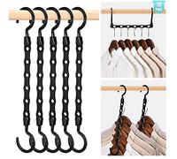 HOUSE DAY Lot de 10 cintres magiques noirs 24 x 11,3 x 6,8 cm