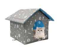 House de Chat extérieure à l'épreuve des intempéries, Grotte pour Animaux de Compagnie Chaude Pliable, lit de Chats - Oxford Chat Maison Hiver, Tente de Chiot Chaude