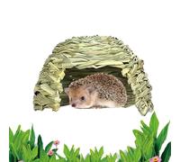 House de paille pour le lapin - Portable Comfort Grass Nest Cache cave la grotte | Lit de couchage pliant | Jouez à Hideaway Habitat Decor | Playhouse de foin pour les hamsters chinchillas cobayes, pe
