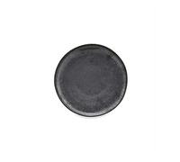 House Doctor Assiette moyenne Pion Noir | Vaisselle mouchetée en grès | Design danois pour sensation de vie Hygge, Small, Pebble Black