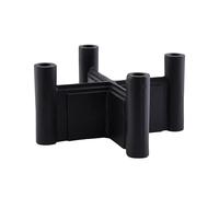 House Doctor Bougeoir Layers 14 cm Noir