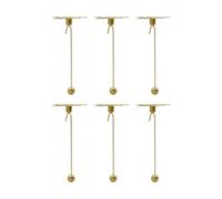 House Doctor Bougeoir Leaves. 4 pièces Couleur laiton antique