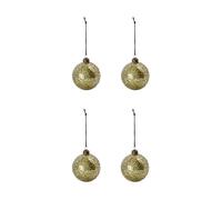 House Doctor Boule de Noël Chosen Ø8 cm. lot de 4 Or