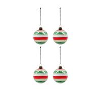 House Doctor Boule de Noël Happ Ø8 cm lot de 4 Multi
