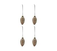 House Doctor Boules de Noël Cona Ø5.5 cm. lot de 4 Marron
