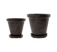 House Doctor Cache-pot avec soucoupe Flower 4 pièces Ø18 cm-Ø22 cm