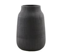 House Doctor Vase rainuré noir
