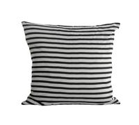 House Doctor Housse de coussin House Doctor rayures noir-gris