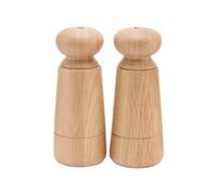 Moulin à poivre et sel en chêne clair, mécanique en céramique, compact, pour table - House Doctor, Wardha - 7x7x17 cm