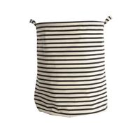 House Doctor Panier à linge Stripes House Doctor noir-blanc