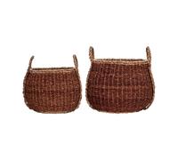 House Doctor Panier de rangement Rangi. 2 pièces Marron