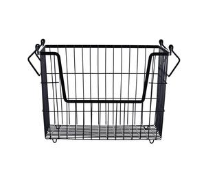 House Doctor Panier de rangement TAW grand noir mate