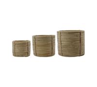 House Doctor Panier Linder 3 pièces Naturel