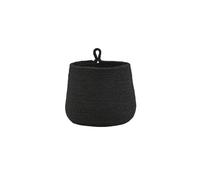 House Doctor Panier Suspendu, Coton de Jute, Noir, 18 x 18 cm