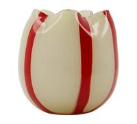 House Doctor Photophore Gula Ø15 cm Blanc-rouge