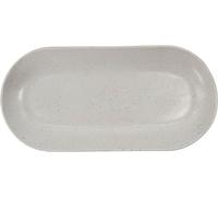 House Doctor Plat à service Pion 19x38 cm Gris-blanc