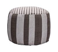 House Doctor Pouf Alfo Ø60x40 cm Brun-blanc