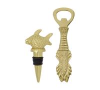 House Doctor Set de bar Fish 2 pièces Antique or