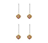 House Doctor Suspension de Noël Amore lot de 4 Rose