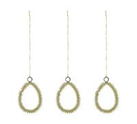 House Doctor Suspension de Pâques Beads 3 pièces Champagne