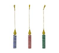 House Doctor Suspensions lumineuses décoratives. 3 pièces Vert-rose-bleu