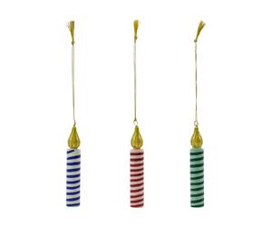 House Doctor Suspensions lumineuses décoratives. 3 pièces Vert-rose-bleu