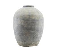 Vase en béton brut gris, autoportant, stable, 10 kg - House Doctor, Rustik - 37x37x47 cm