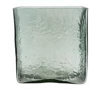 Vase en verre bleu clair Square