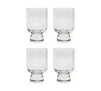 House Doctor Verre Rich sur pied 23 cl. lot de 4 Clair