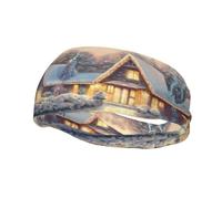 House In Snow Ceinture anti-transpiration pour homme et femme Pour sport, fitness, course à pied et cyclisme