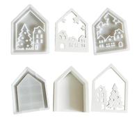 House Lot de 3 moules à thé en silicone pour bougeoirs photophores en résine époxy pour décoration de la maison