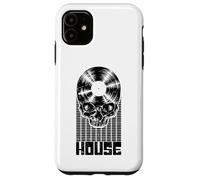 House Music DJ Equalizer Skull LP Music Lover Equalizer Coque pour iPhone 11