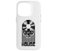 House Music DJ Equalizer Skull LP Music Lover Equalizer Coque pour iPhone 14 Pro