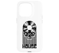 House Music DJ Equalizer Skull LP Music Lover Equalizer Coque pour iPhone 15 Pro