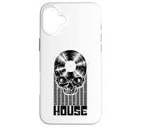 House Music DJ Equalizer Skull LP Music Lover Equalizer Coque pour iPhone 16 Plus