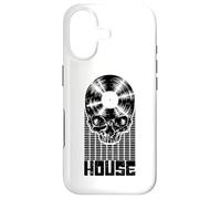 House Music DJ Equalizer Skull LP Music Lover Equalizer Coque pour iPhone 17