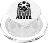 House Music DJ Equalizer Skull LP Music Lover Equalizer PopSockets PopGrip pour MagSafe
