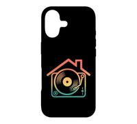 House Music DJ Platine Vinyle rétro dégradé Art Coque pour iPhone 17