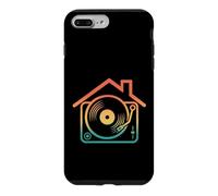 House Music DJ Platine Vinyle rétro dégradé Art Coque pour iPhone 7 Plus/8 Plus